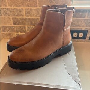 Brown Leather Ankle Boots